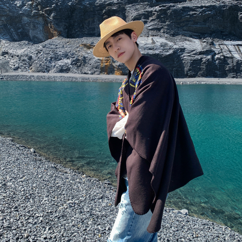 Ethnic Fashion Photography - Capa masculina deserto viagem estilo étnico