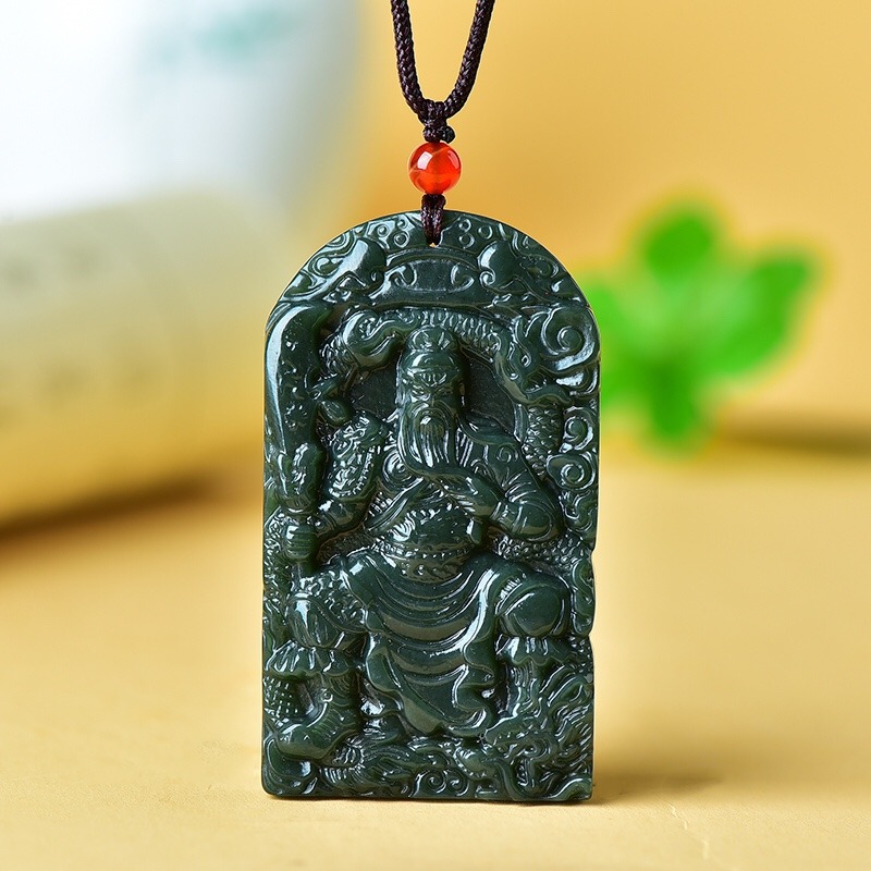 Ethnic Fashion Brand - Pingente de jade Guan Gong de