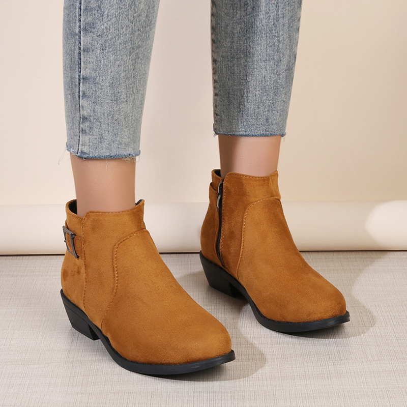 Ethnic Styling Tips - Botas femininas de outono/inverno com salto