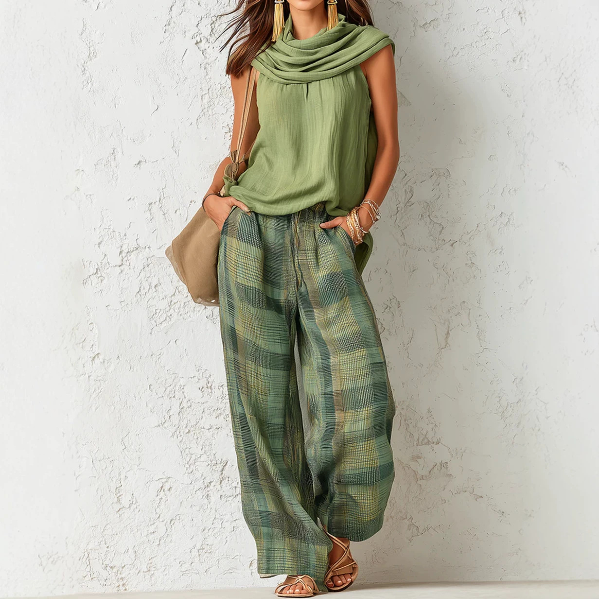 Ethnic Fashion Collection - Novo Conjunto Feminino 2026: Blusa Regata