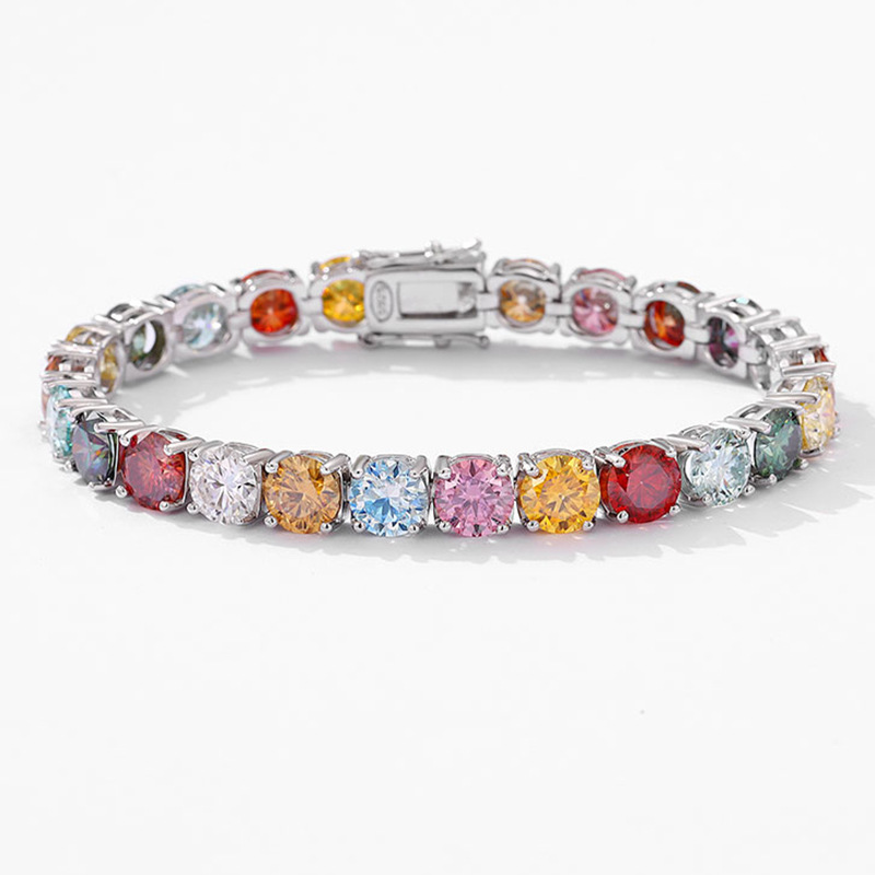 Ethnic Fashion Wear For Women - Pulseira de moissanite cor dopamina em
