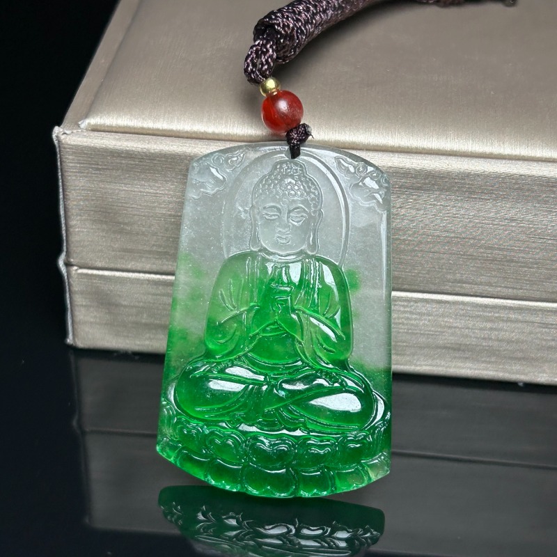 Pingente de Jade de Gelo de Al - Ethnic Fashion Brand avaliação e preço